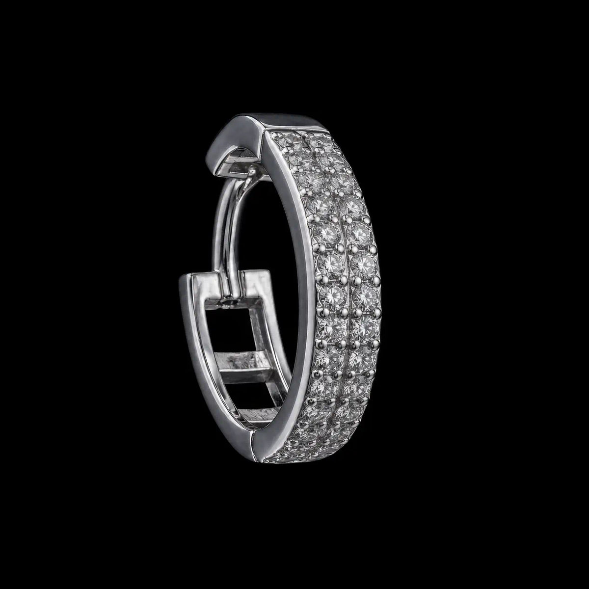 Brinco Argola "ICE" Cravejado Jogador Caro