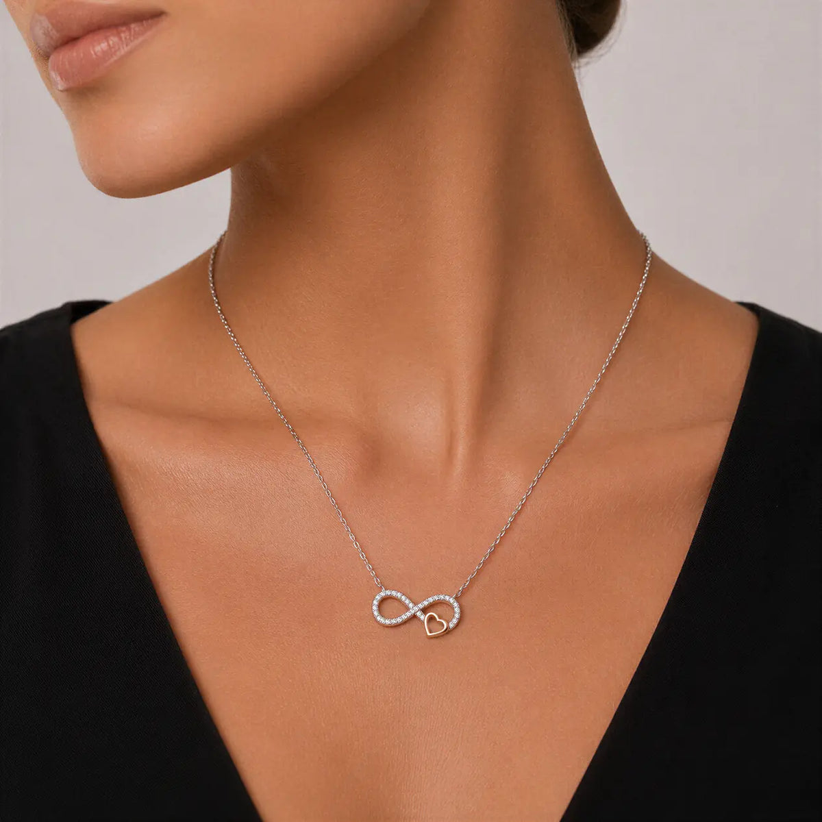 Colar Infinity Love - Prata
