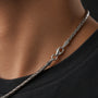 Corrente 60cm Indiana Kiran 2mm em prata 925 - El Patron Platas - foto 3
