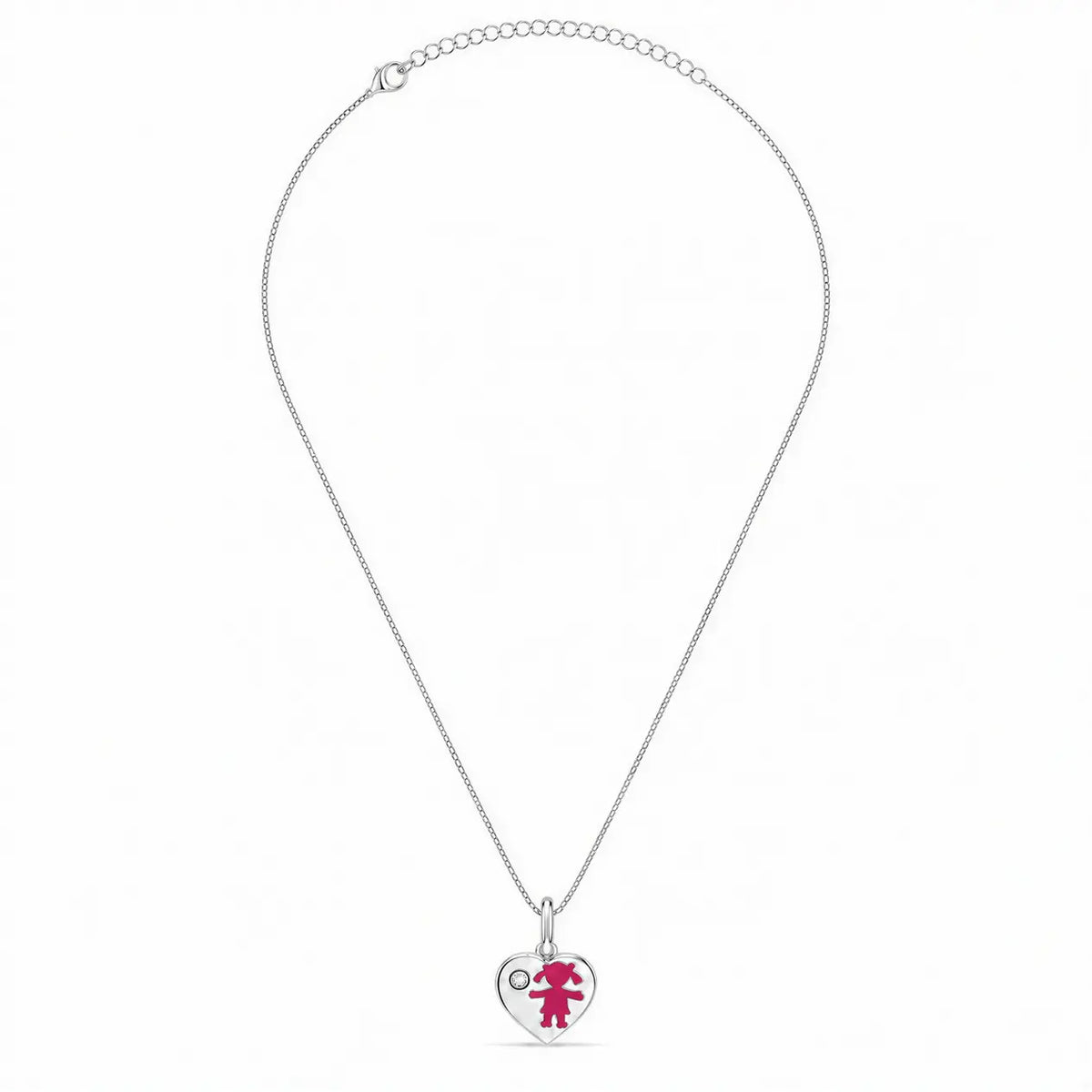 Colar Minimal Kids Girl - Prata