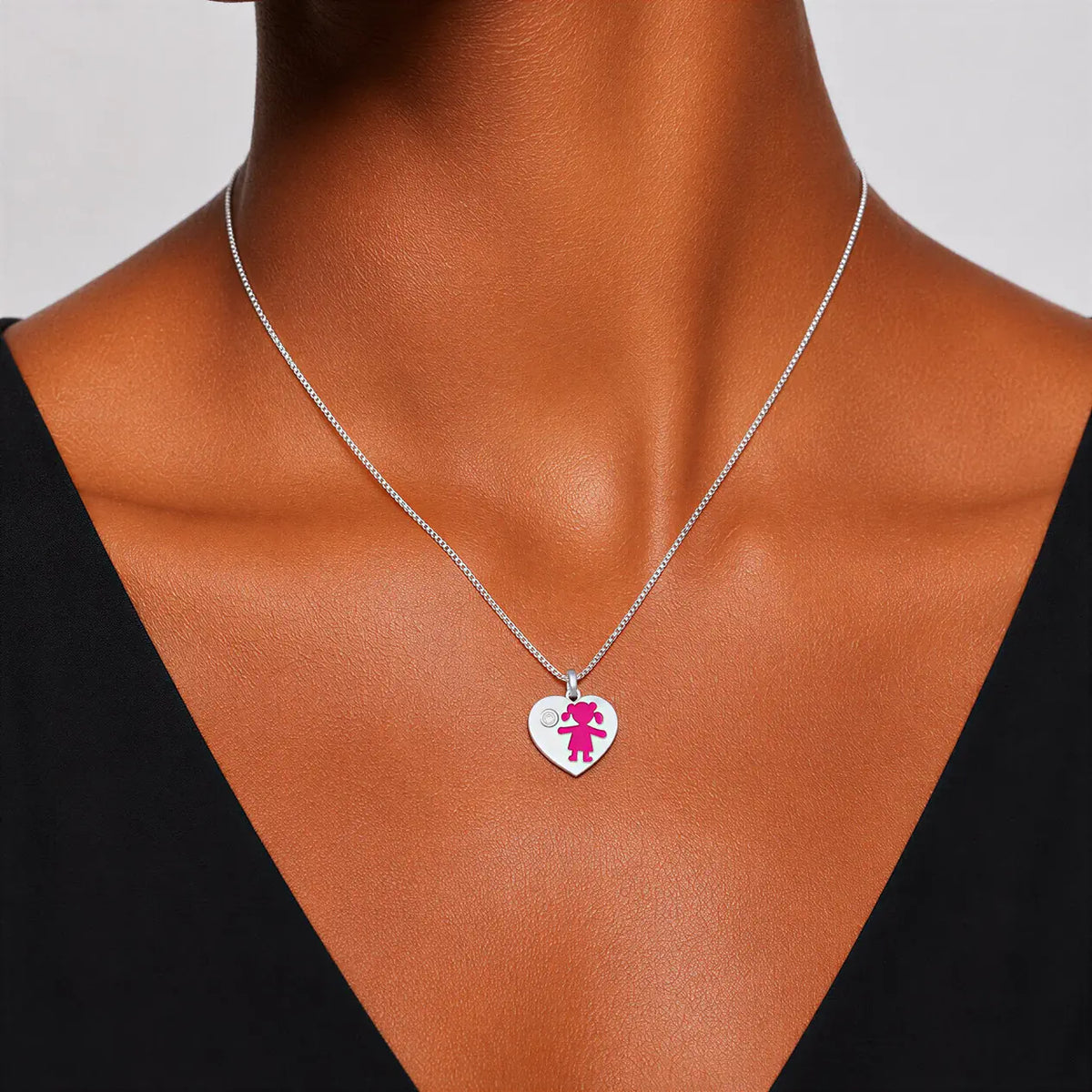 Colar Minimal Kids Girl - Prata