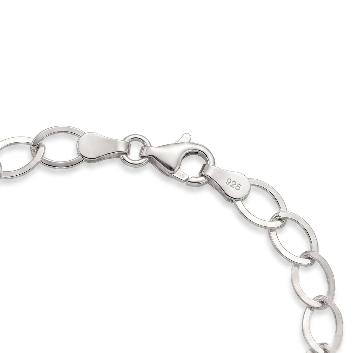 Pulseira Elo Oval em prata 925 - El Patron Platas - foto 3