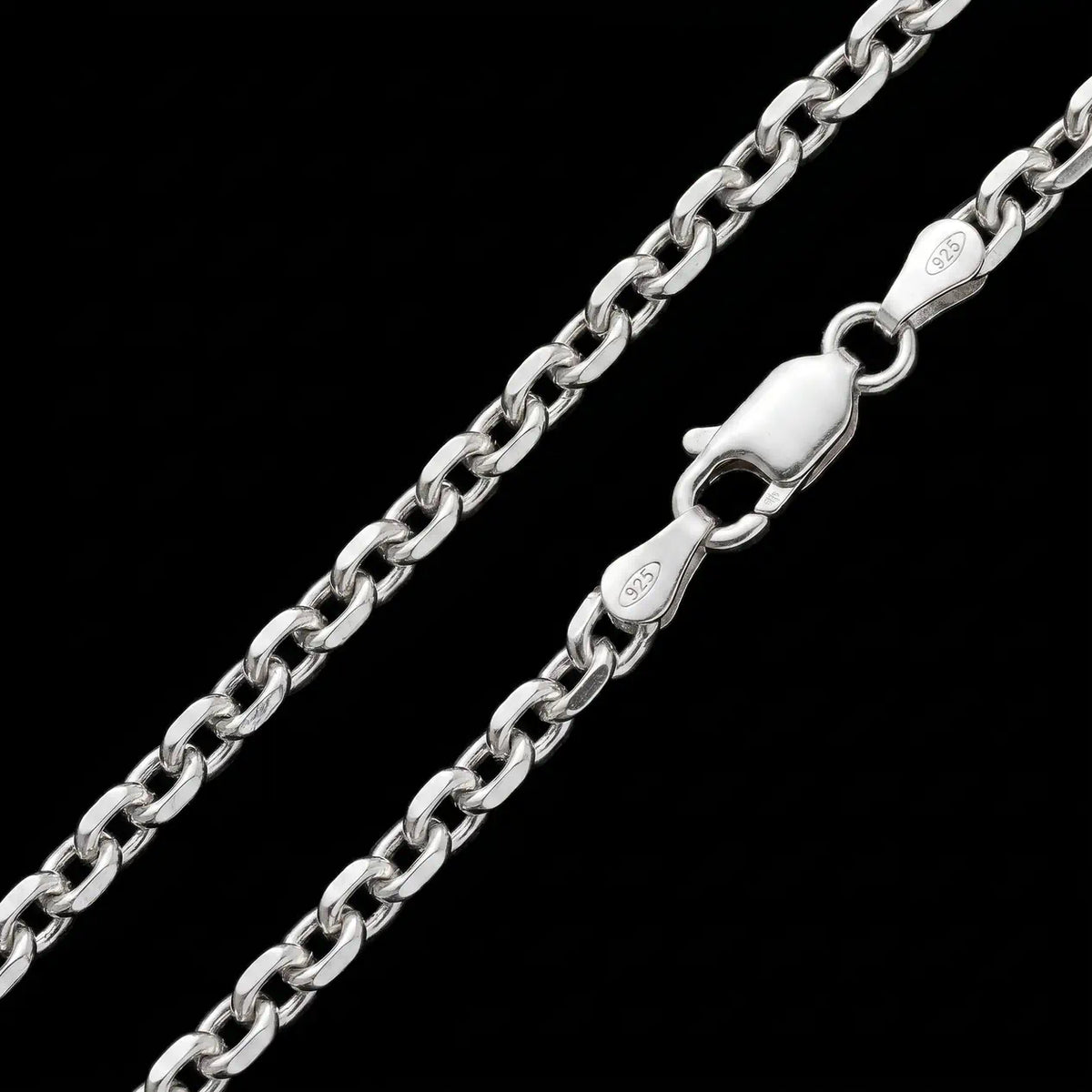 Corrente 3mm "Cadeado" 60cm