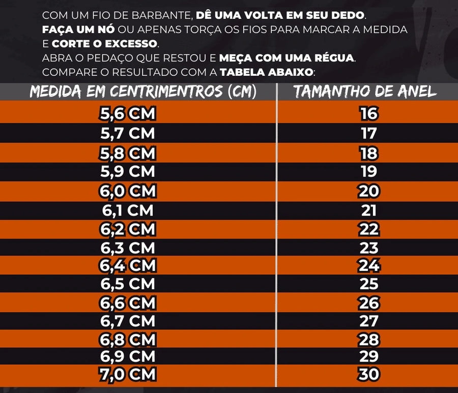Guia de medidas de anel