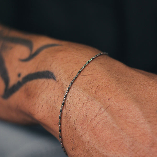 Pulseira Indiana Goa 1,5mm em prata 925 - El Patron Platas - foto 3