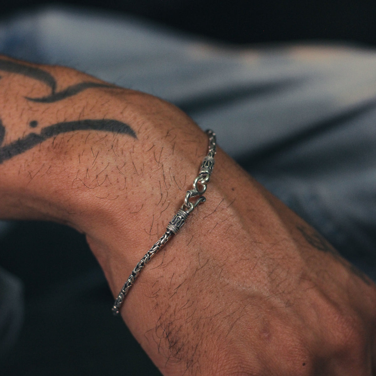 Pulseira Indiana Indore 2mm em prata 925 - El Patron Platas - foto 3