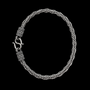 Pulseira Indiana Shiva 5mm - Prata