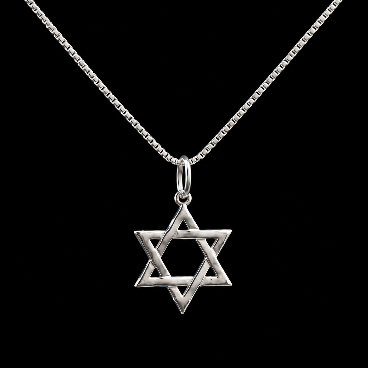 Conjunto Estrela de Davi com corrente Veneziana 60cm em prata 925 - El Patron Platas - foto 4
