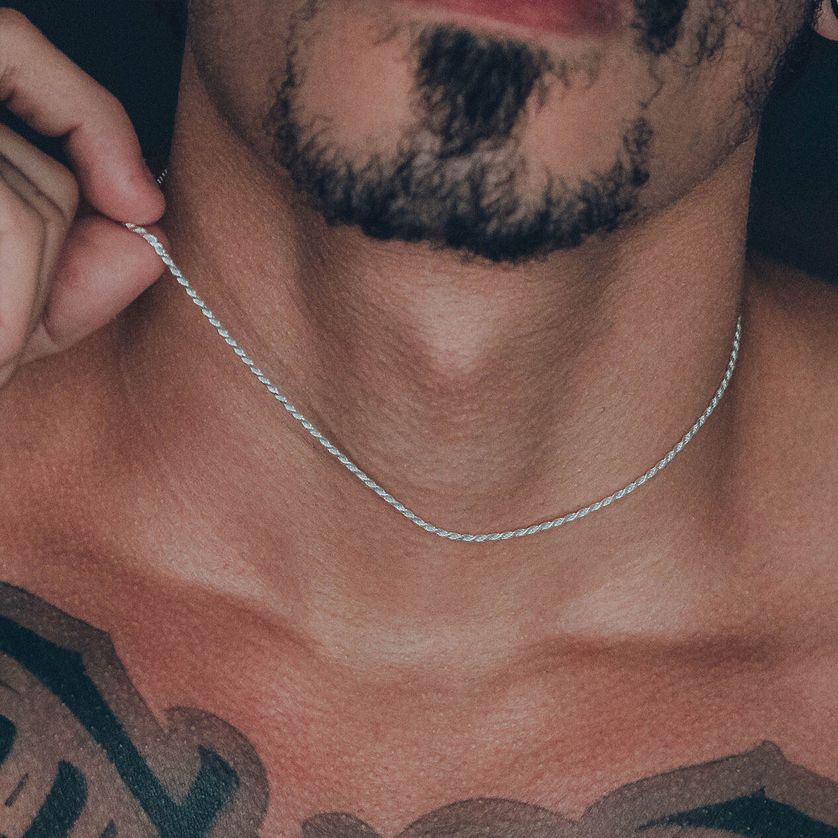 Corrente 1,5mm Cordão Baiano 45cm