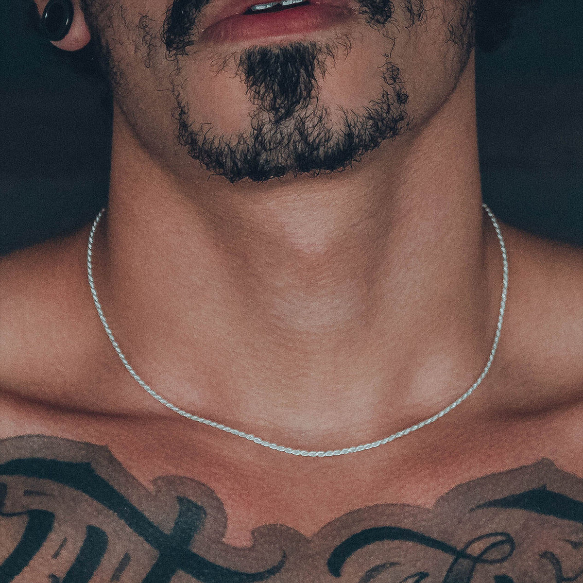 Corrente 1,5mm Cordão Baiano 45cm