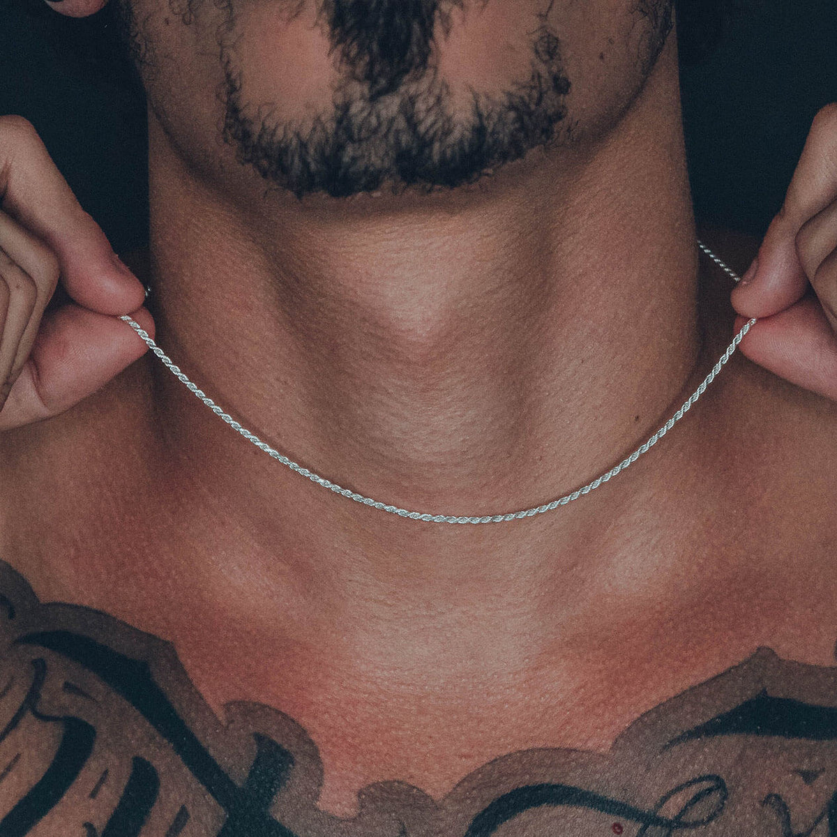 Corrente 1,5mm Cordão Baiano 45cm