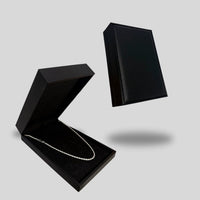 Estojo Premium para Conjunto de Joias em Courino Preto