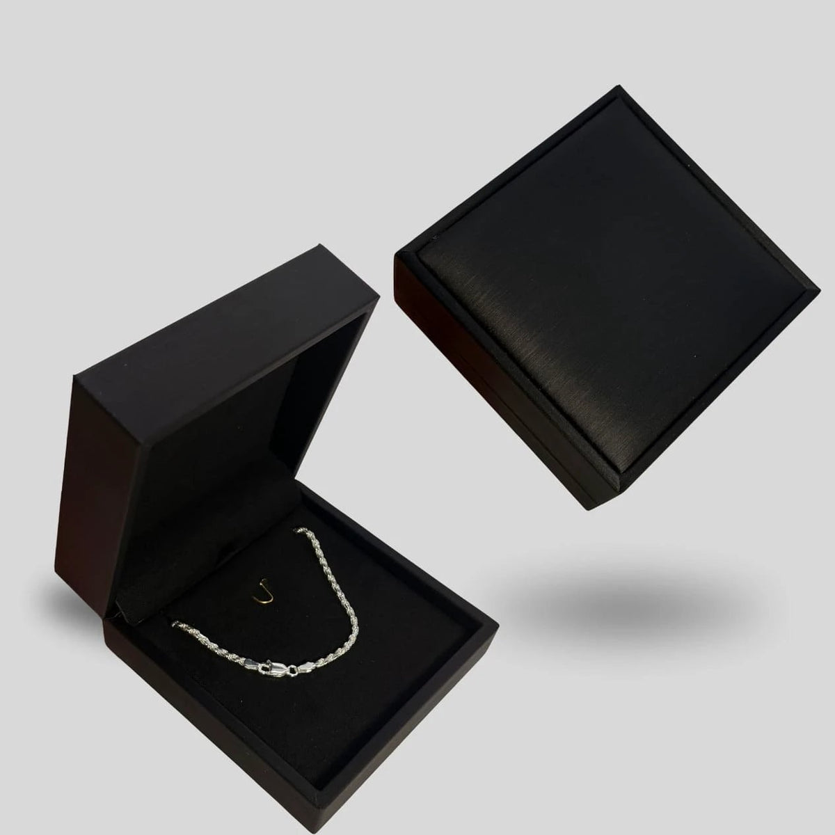 Estojo Premium para Corrente ou Conjunto em Courino Preto