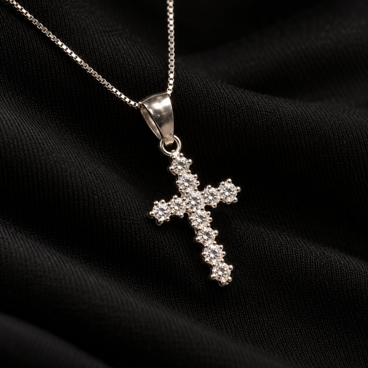 Pingente Cruz Esplendor ICE em prata 925 - El Patron Platas - foto 1