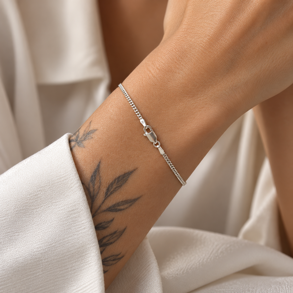 Pulseira 2mm Cubana em prata 925 - El Patron Platas - foto 2