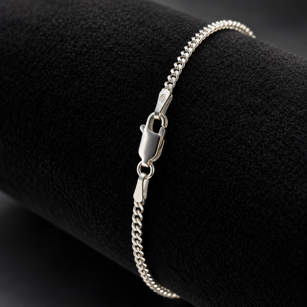 Pulseira 2mm Cubana em prata 925 - El Patron Platas - foto 3