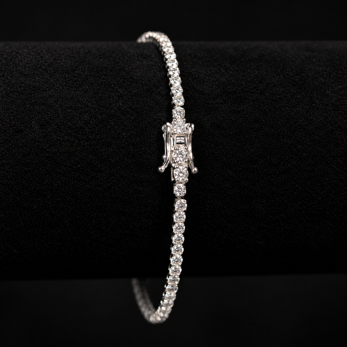 Pulseira Riviera Aurora Brasil 3mm com Fecho Gaveta em prata 925 - El Patron Platas - foto 4