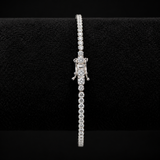 Pulseira Riviera Aurora Brasil 3mm com Fecho Gaveta em prata 925 - El Patron Platas - foto 5