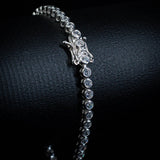 Pulseira Riviera Tamboril 5mm em prata 925 com zircônias, El Patron Platas.