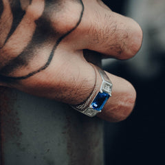 anel formatura masculino de prata 925. Anéis masculinos. Anel pedra azul. anel de prata masculino. anel masculino. joias masculinas. anel de formatura masculino.