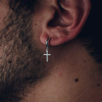 Brinco Argola Com Cruz "Style" by EL Patron Platas